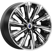 K&K Галего 7.5x19 5*114.3 ET37 DIA66.6 Алмаз черный Литой