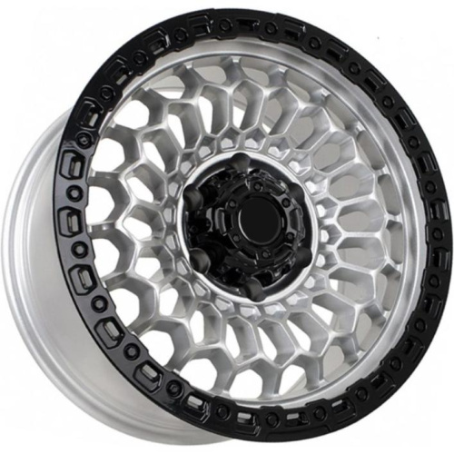 FF KF5357 8.5x17 6*139.7 ET0 DIA106.1 Silver With Black Lip Литой