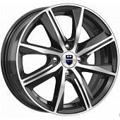 K&K Арнар 7x17 5*100 ET48 DIA56.1 Алмаз черный Литой