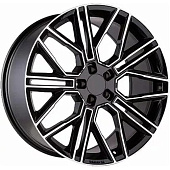 Khomen KHW 2101 9.5x21 5*114.3 ET30 DIA66.1 Black-FP Литой