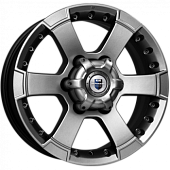 K&K M56 7x16 6*139.7 ET38 DIA67.1 Дарк платинум Литой