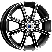 K&K Флэш 5x13 4*100 ET35 DIA67.1 Алмаз черный Литой