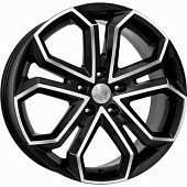 K&K Пандора 8.5x19 5*112 ET32 DIA66.6 Алмаз черный Литой