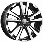 K&K КС874 6.5x17 4*100 ET41 DIA60.1 Алмаз черный Литой