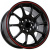 FF R115 7x15 4*100 ET35 DIA73.1 Matt Black + Red Line Литой