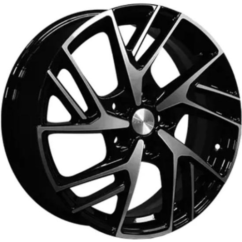 Khomen KHW 1722 6.5x17 5*114.3 ET45 DIA67.1 Black-FP Литой