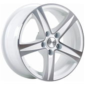 Скад Сакура 6.5x15 5*112 ET35 DIA66.6 Алмаз белый Литой