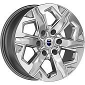 K&K Тейт 7.5x17 6*139.7 ET25 DIA106.1 Дарк платинум Литой