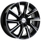 Khomen KHW 1507 6x15 5*100 ET38 DIA57.1 Black-FP Литой