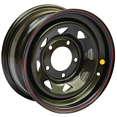 Off Road Wheels Nissan/Toyota 8x16 6*139.7 ET-19 DIA110.1 Black Штампованный