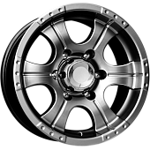 K&K Байконур 8x16 6*139.7 ET20 DIA108.6 Дарк платинум Литой