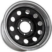 Grizzly SW04 7x16 5*139.7 ET0 DIA108.6 Silver + Black Rivet Литой