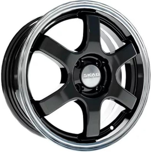 Скад Киото 6x15 4*100 ET38 DIA67.1 Антрацит-алмаз Литой