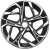 Khomen KHW 1716 7x17 5*114.3 ET49 DIA67.1 Black-FP Литой
