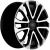 Khomen KHW 1805 7.5x18 6*139.7 ET20 DIA106.1 Black-FP Литой