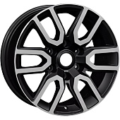 Khomen KHW 1723 8x17 6*139.7 ET25 DIA106.1 Black-FP Литой